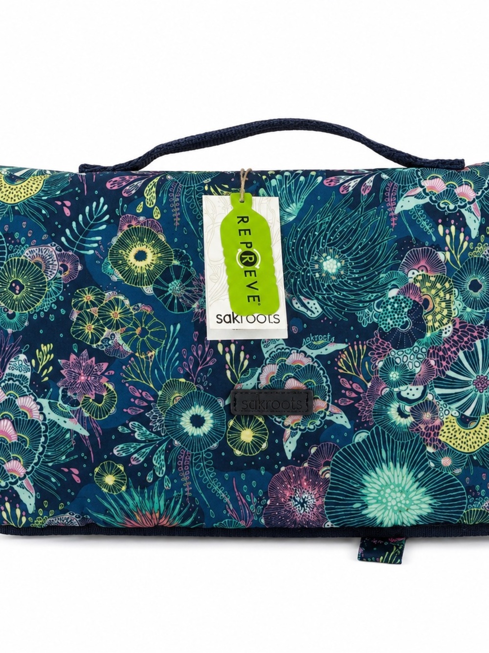 NWT Sakroots Pack ’N Go Outdoor Blanket/Mat – Royal Blue Seascape
